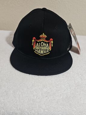 NWT Pacific Harley-Davidson Coat Of Arms Cap Aloha Hawaii Adjustable Black